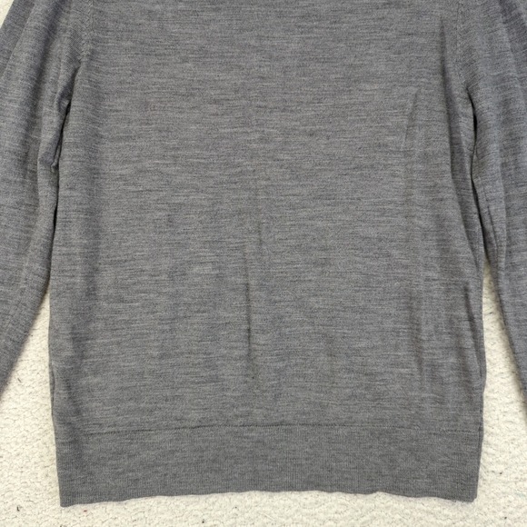 Banana Republic Mens Sweater 100% Merino Wool Gray Crew Neck Lightweight Medium‎ - Picture 9 of 9